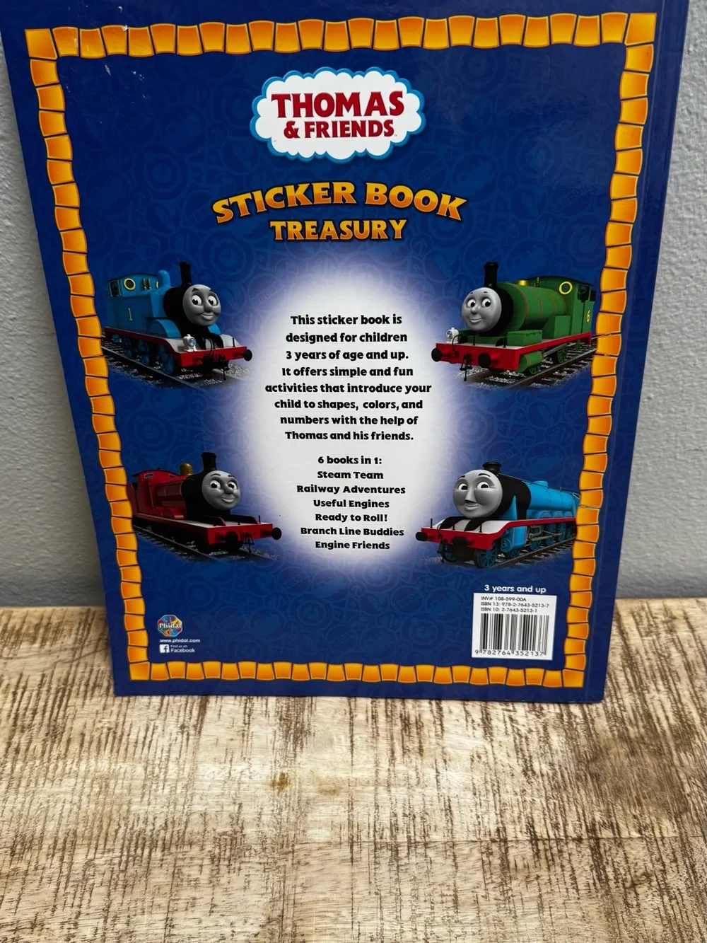 Thomas & Friends Blue Sticker Book with Colorful Train Characters
